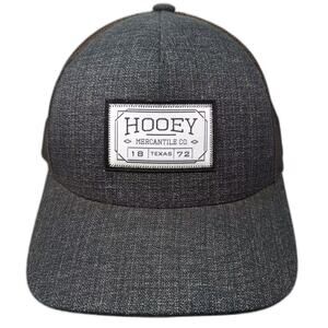 Hooey 5 Panel Cap Gray Brown XL Fitted Mesh Back Flexfit Embroidered Hat